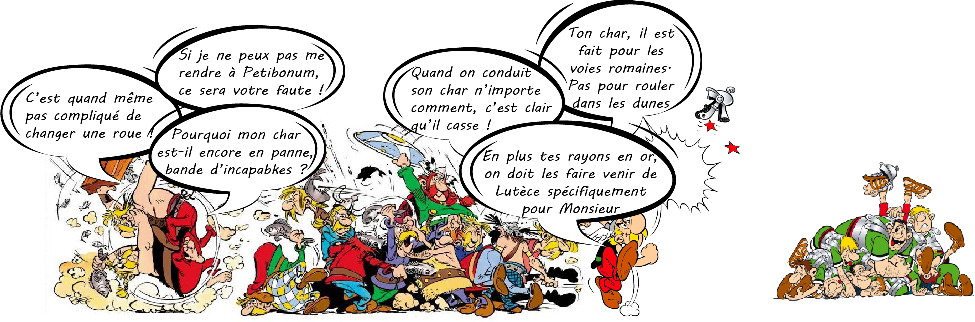 Asterix le grand fossé Qualité + Dépasse slide